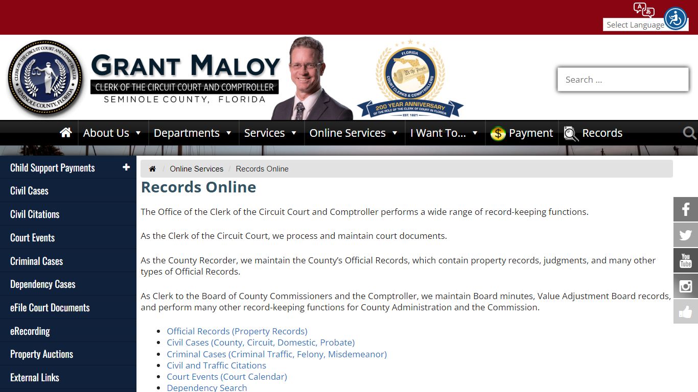 Records Online - Seminole County Clerk of the Circuit ...