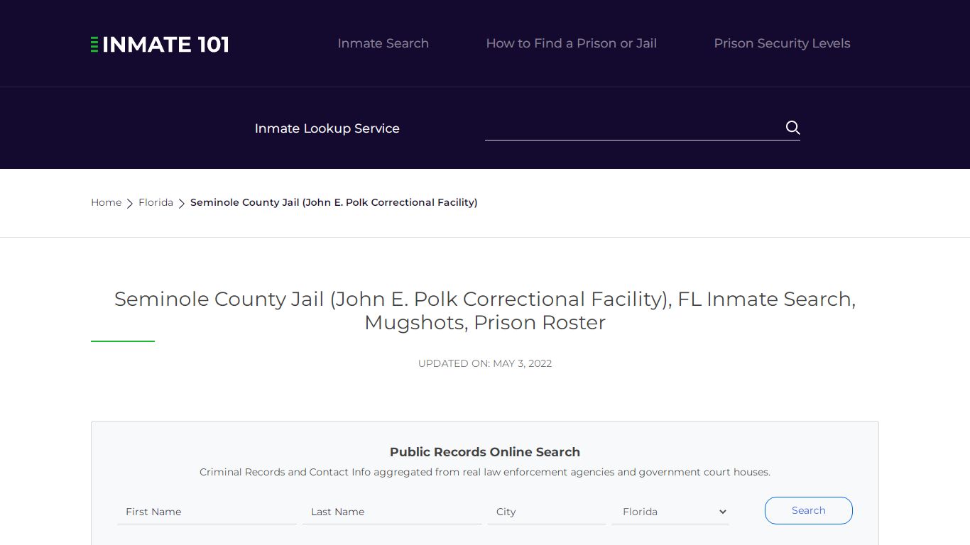 Seminole County Jail (John E. Polk Correctional Facility ...